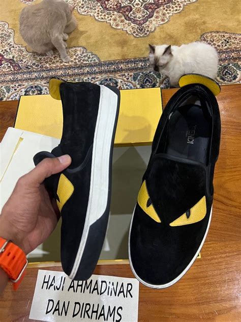 fendi maglia sock sneakers|Fendi monster slip on sneakers.